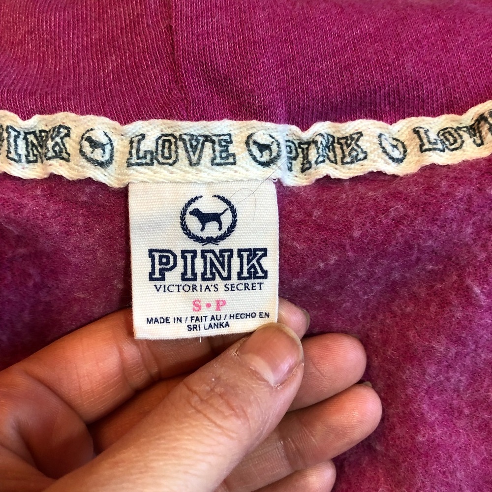 Victoria’s Secret PINK Appliqué Hoodie Small Tunic - Picture 5 of 5